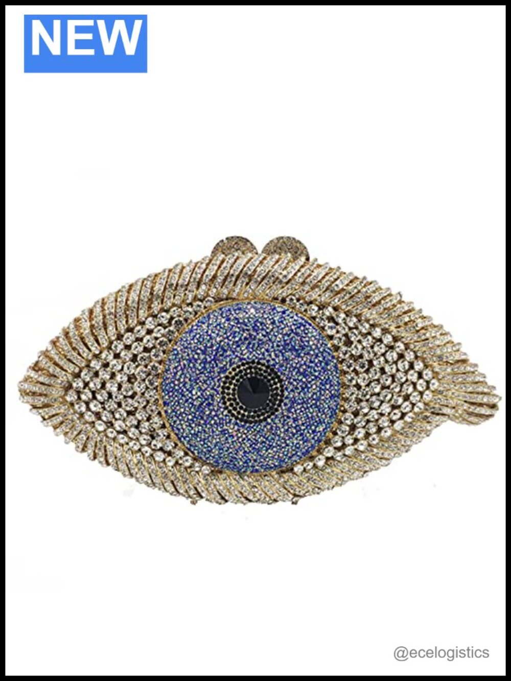 Evil Eye Rhinestone Clutch, Crystal Evening Bag Formal